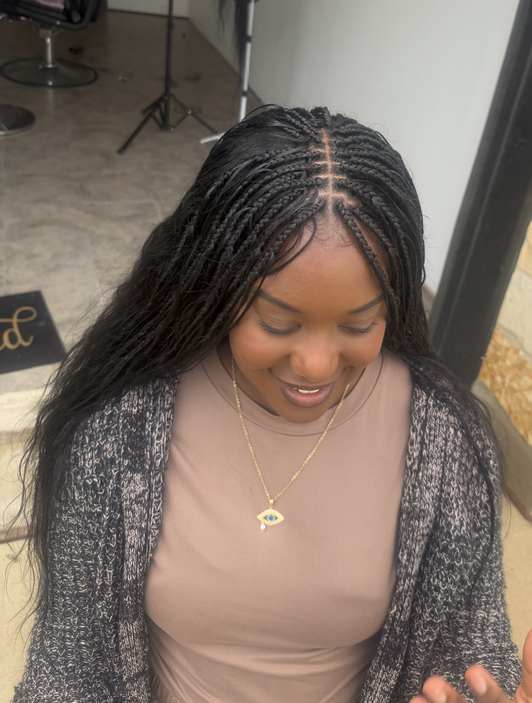 Micro Braids with Sew-In